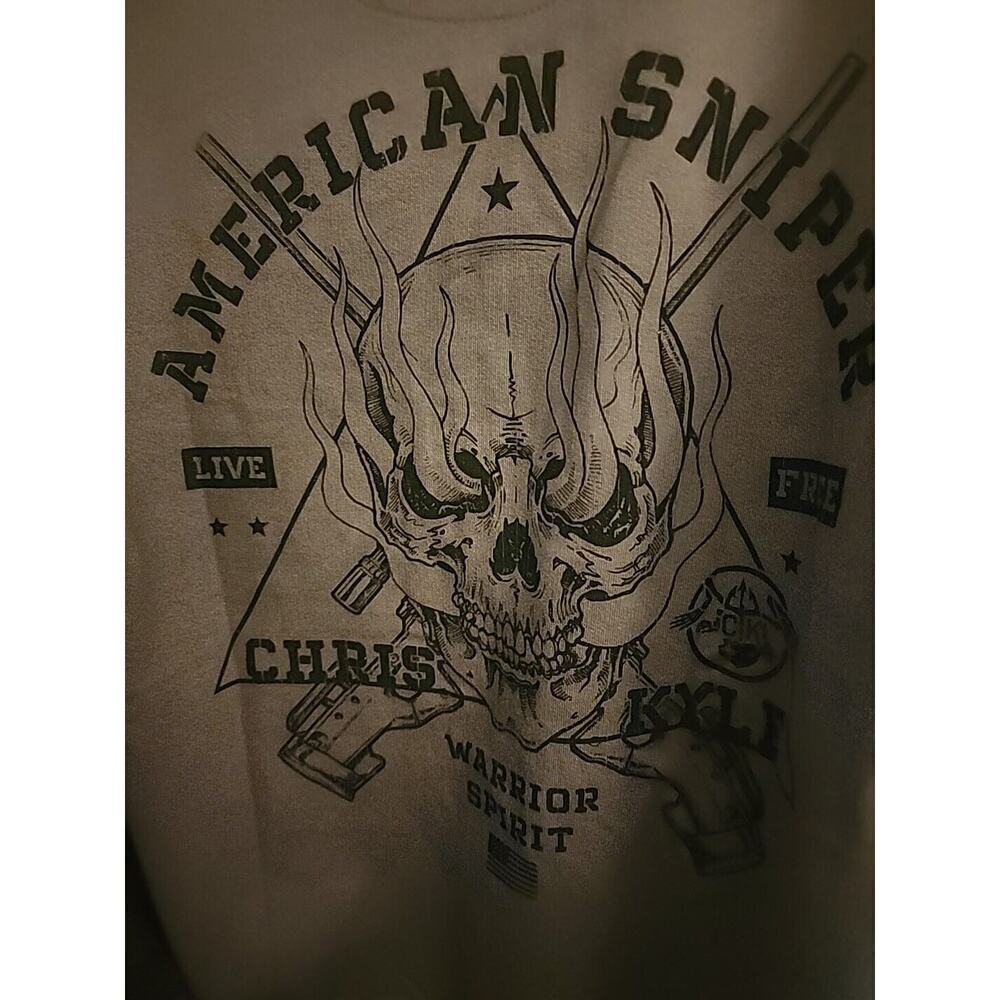 Howitzer Style Men's Hoodie CHRIS KYLE WAR Skull Freedom Grunt MFG Small NWT CR3